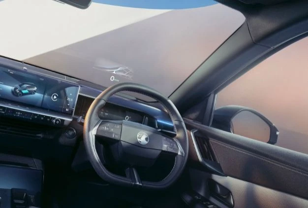 Illuminated Vauxhall lettering